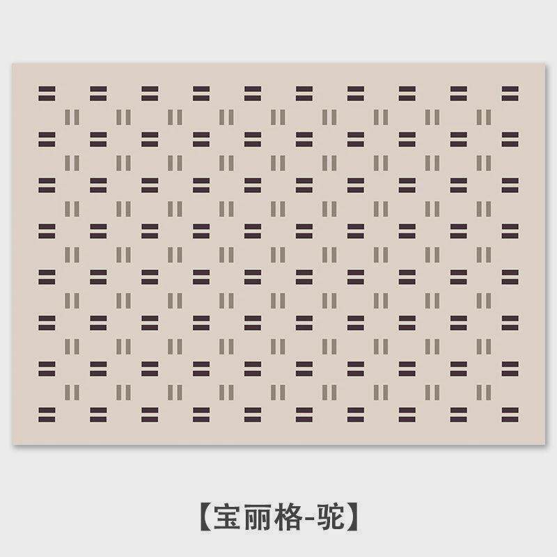 Checkerboard French black stone apartment living room carpet plaid cream style minimalist versatile blanket bedroom light luxury carpet thickened