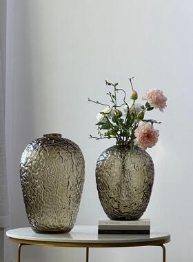 设计林霞葫芦花瓶插花摆件吕新品玻璃花瓶大气简约花盆收口小蛮腰