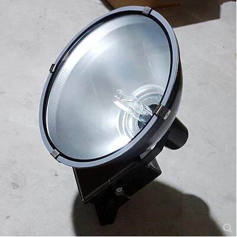 上海泛光灯tg165聚光型圆形投光灯250w400w户外防水亚明金卤灯 - 图0