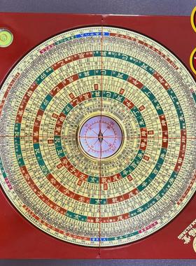 厂家大字体新品万福堂6寸批发21层三合盘纯铜高精度罗经仪