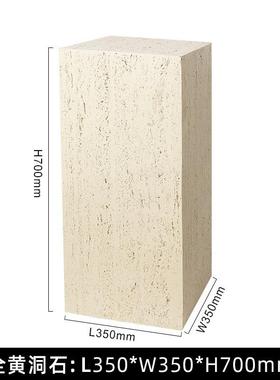 轻奢摆件大理石雕塑摆台基座客厅电视柜旁落地展示台艺术玄关底座