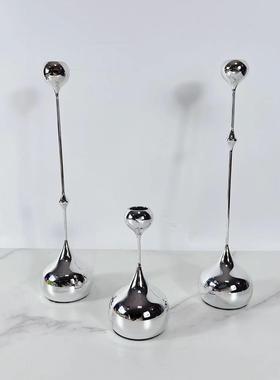 水滴烛台金属工艺品摆设简约茶几玄关酒柜摆件电视柜家装饰品客厅