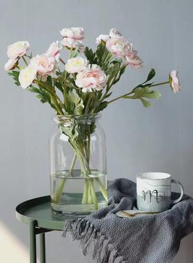 热销现代花瓶摆件典雅客厅桌面家居水培插花干花器摆设装饰品玻璃