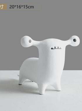 动物创意树脂抽象人物欧式摆件样板房售楼部卧室客厅桌面玄关饰品