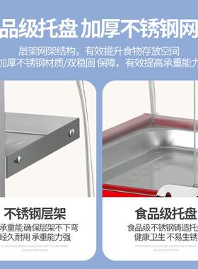 食品保温柜商用加热恒温箱展示柜小型台式蛋挞板栗饮料面包展示柜