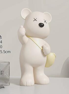 点北极熊创意网红赞收纳小摆件电视柜茶几书房玄关隔断家居装饰品