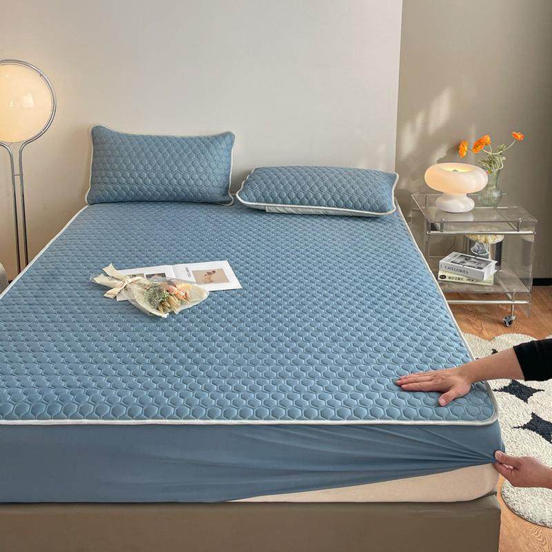 A类夏季凉席床笠款四件套冰丝席三件套可机洗夏天家用空调席4,淘宝优惠券,粉丝福利购,淘宝优惠卷