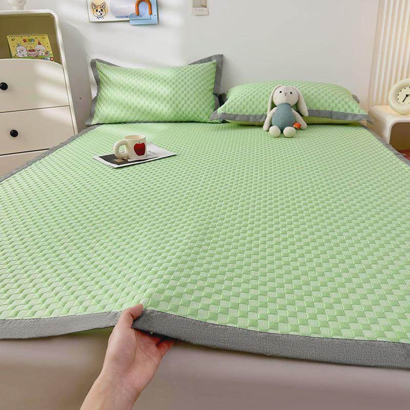 RI0T2024夏季新款冰丝豆豆凉席床垫三件套夏天学生宿舍可水洗单人,淘宝优惠券,粉丝福利购,淘宝优惠卷