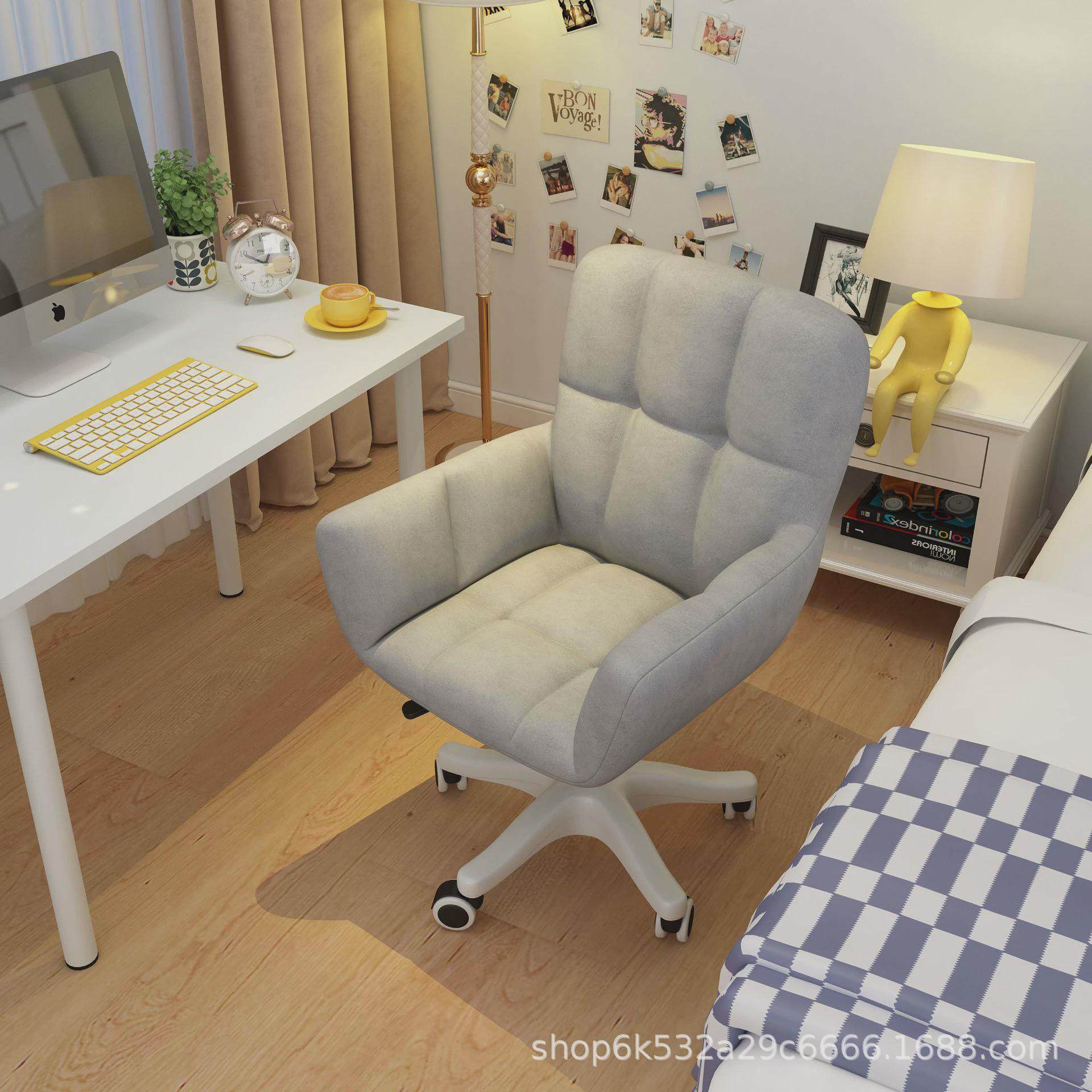 ins椅子家用舒适学习座椅靠背书桌转椅宿舍椅女生可爱卧室电脑椅,淘宝优惠券,粉丝福利购,淘宝优惠卷