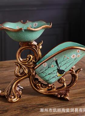 欧式客厅红酒架摆件酒柜装饰品高脚红酒杯架创意多功能酒瓶架