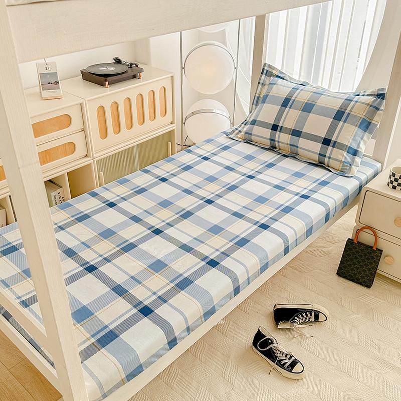 全棉学生宿舍床垫套保护套纯棉床单套罩全包拉链床笠三件套可定制,淘宝优惠券,粉丝福利购,淘宝优惠卷