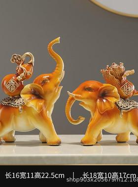 树脂工艺品大象新品创意玄关电视柜装饰品客厅酒柜摆件批发
