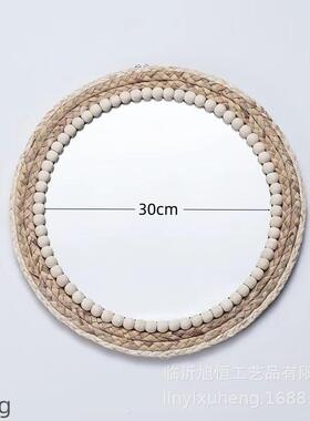 北欧镜创意艺术摄影拍摄装饰化妆镜民宿酒吧客厅玄关壁饰挂镜批发