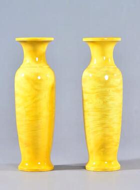 金丝楠木花瓶大叶楠客厅中式插干花新家乔迁送礼红木家居装饰摆件