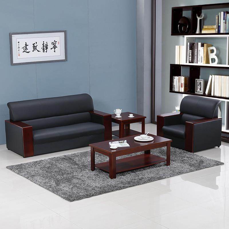 简约现代商务洽谈会客区三人位办公室接待办公沙发茶几组合套,淘宝优惠券,粉丝福利购,淘宝优惠卷