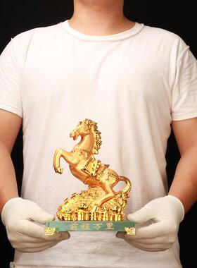 树脂工艺品马摆件创意中式摆设战马家居客厅电视柜办公室装饰立式