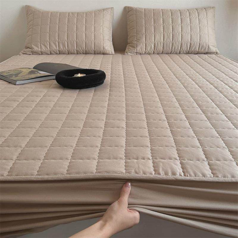 简约高端全棉夹棉绗缝防水隔尿床笠加厚单品床垫保护套罩隔脏床套,淘宝优惠券,粉丝福利购,淘宝优惠卷