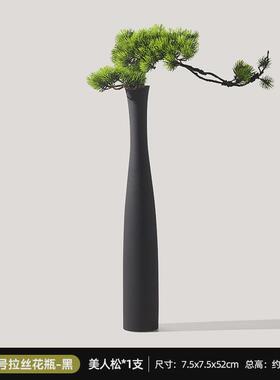 贝汉美禅意玄关装饰摆件迎客松花瓶入户壁龛家居装饰品艺术高级感