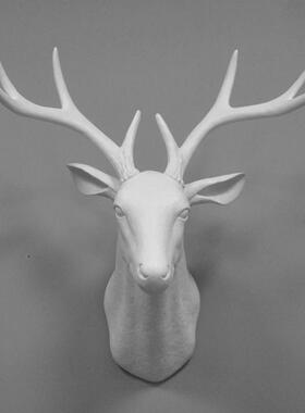 家居壁炉装饰品挂饰室内壁饰设计墙面立体挂件KTV壁挂鹿头装饰