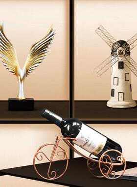 书柜模型小电视电视柜创意摆设风车书架复古饰品装饰品荷兰子书古