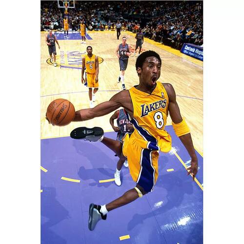 kobe科比海报NBA篮球明星超大墙贴画卧室学生宿舍壁纸装饰画自粘 - 图0
