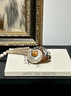 中古装饰画大理石烛台摆件