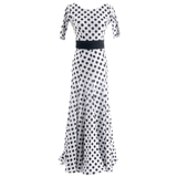 Иностранная танцевальная нация -Взгляд Malphy Dance Modern Dance Dance Long Elive Back High -Haisted Long Practic Plore W17051