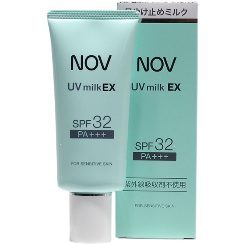 日本nov娜芙物理防晒女面部防紫外线spf32防晒乳敏感肌清透防晒霜 - 图3