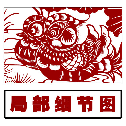 JP55春夏秋冬剪纸图案打印底稿 高清中国风花鸟手工刻纸图样素材 - 图1