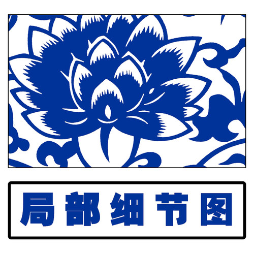 青花瓷花瓶剪纸图案黑白打印底稿12张高清中国风手工刻纸图样素材 - 图1