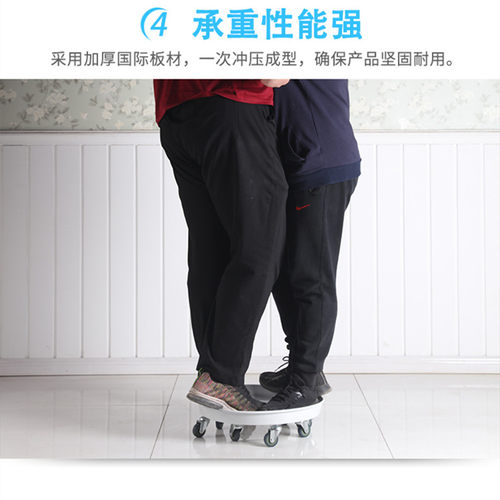 移动花盆托盘万向轮加厚金属圆形带铁轮花架垫底花盆底座滚轮托盘 - 图1