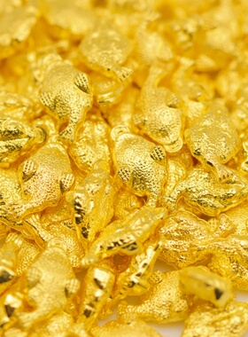 新款三足咬钱金蟾仿金塑料道具