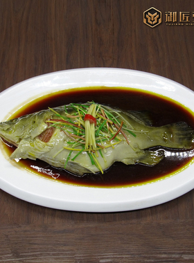 仿真菜食品菜品假菜水煮鱼红烧鱼多宝鱼清蒸鲑鱼干炸鱼鲈鱼模型