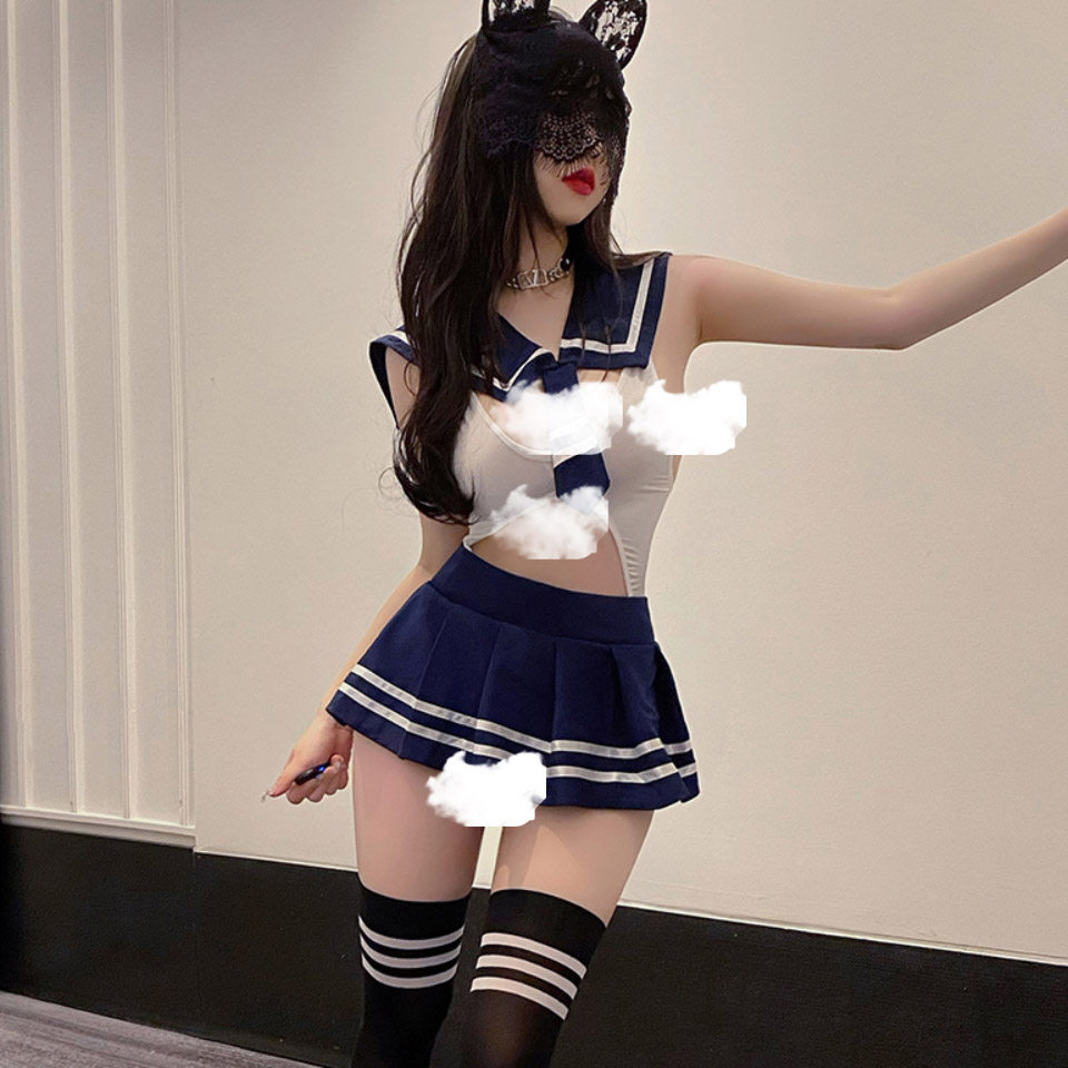 霏慕性感jk制服套装女夏百褶裙学生水手服连体衣cosplay角色扮演,淘宝优惠券,粉丝福利购,淘宝优惠卷