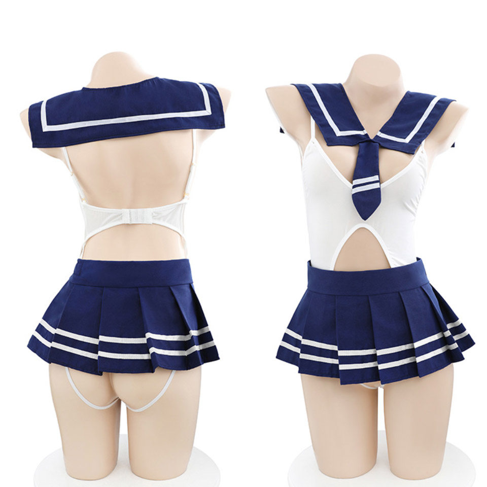 霏慕性感jk制服套装女夏百褶裙学生水手服连体衣cosplay角色扮演,淘宝优惠券,粉丝福利购,淘宝优惠卷