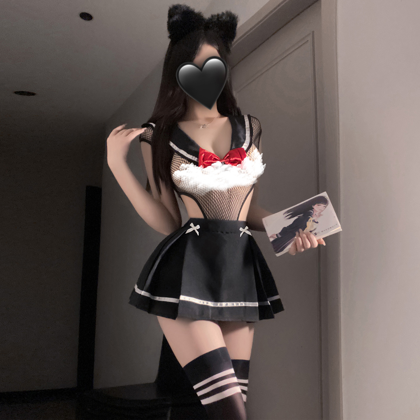 霏慕网缚两穿JK制服套装女半身裙短裙性感学院风百褶裙2025新款秋 - 图0