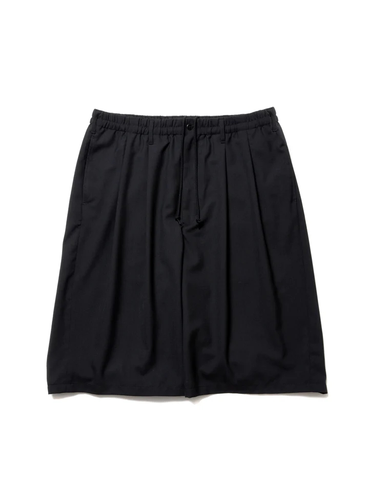 COOTIE T/W 2 TUCK EASY SHORTS 24SS 羊毛混纺双褶宽松西装短裤 - 图1