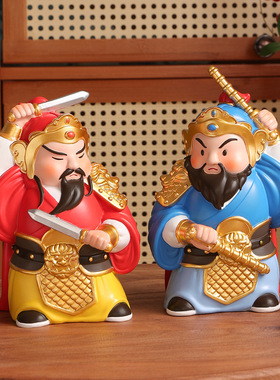 入户玄关门神摆件办公室工位桌面国潮文创装饰品乔迁新居搬家礼物