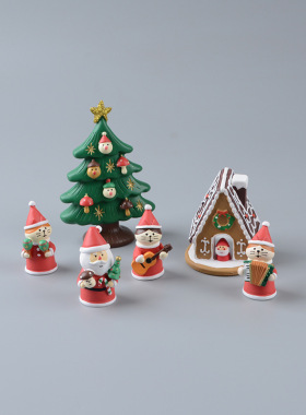 ZAKKA杂货圣诞老人圣诞屋节日装扮送礼娃娃屋家居工艺品摆件礼品