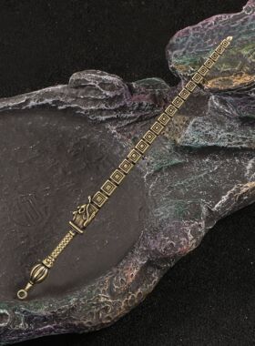 古代兵器秦叔宝锏黄铜摆件钥匙挂件中国风摆设武器长剑工艺品收藏