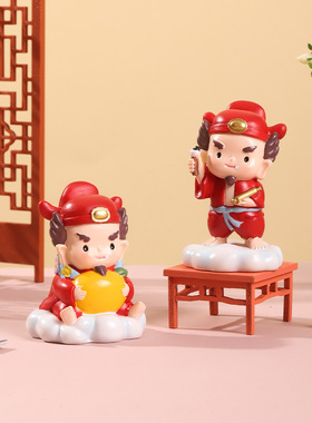 魁星点斗小摆件创意神仙公仔旗开得胜考试励志礼物考公考研送朋友