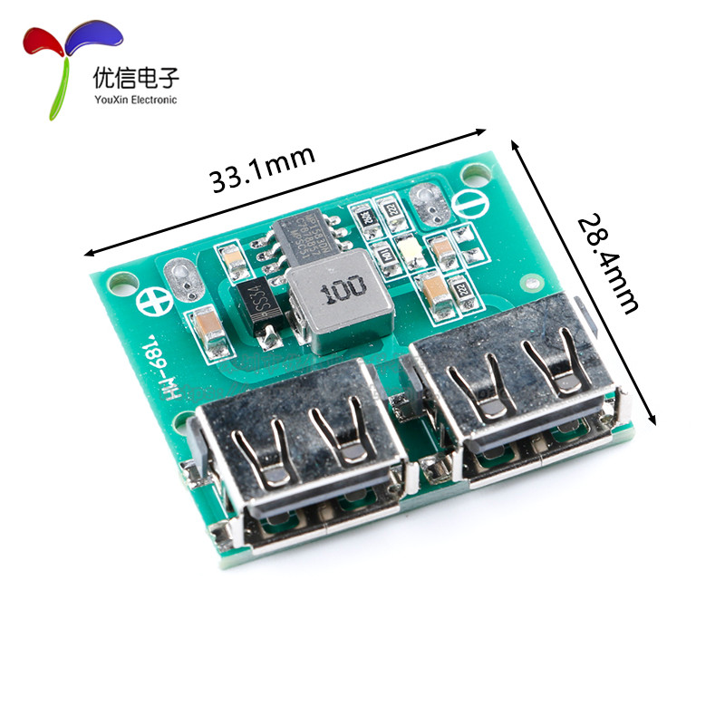 双USB输出 9V/12V/24V转5V 3A DC-DC车载充电 降压稳压充电模块 - 图3