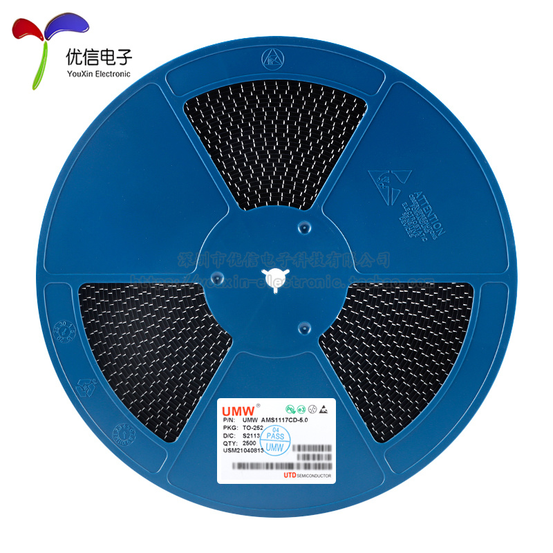 原装正品 UMW AMS1117CD-5.0 TO-252低压差线性稳压器LDO芯片-图0