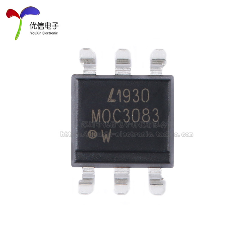 原装正品 MOC3083S-TA1 SMD-6 三端双向可控硅输出光电耦合器芯片 - 图1