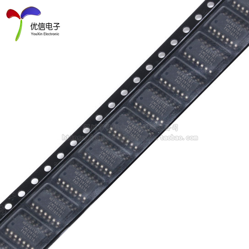 原装正品 HEF4011BT,653 SOIC-14四路2输入与非门贴片逻辑芯片-图2