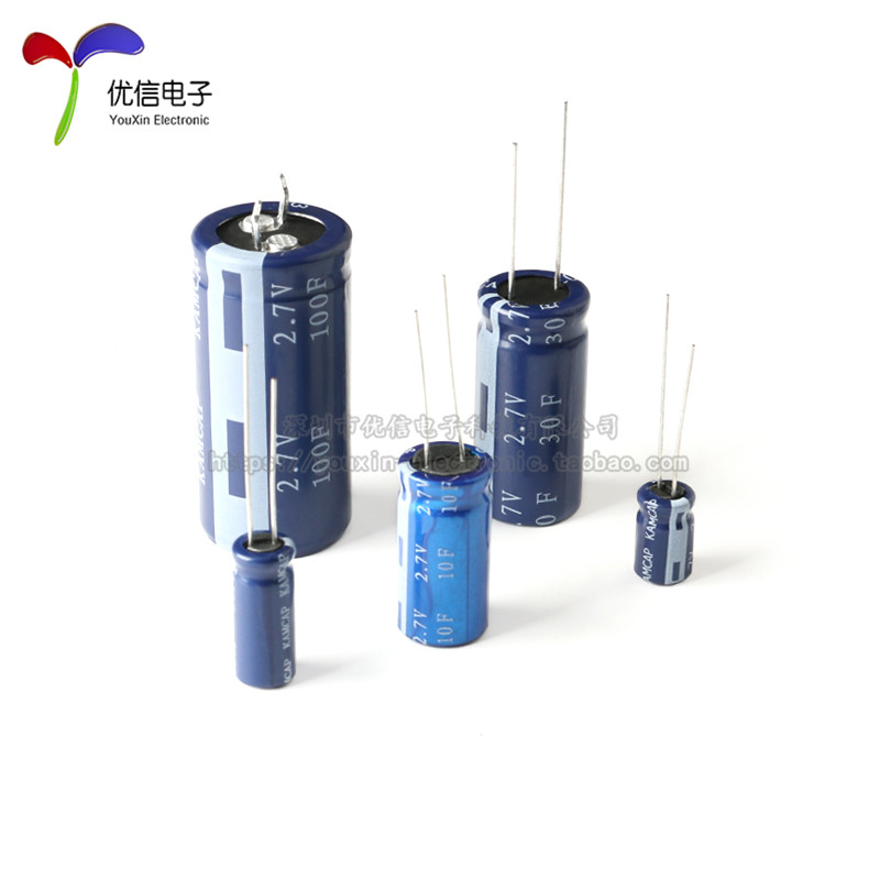 原装正品 法拉电容 2.7V 1F 3.3F 10F 30F 100F 超级电容器 - 图3