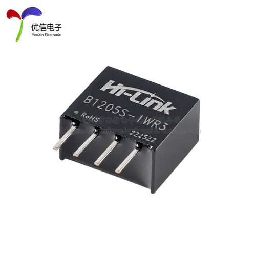 1WDC-DC低功耗隔离非稳压电源模块12V转5VSIP封装HLK-B1205S-1WR3 - 图1