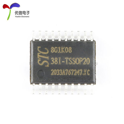 原装 STC8G1K08-38I-TSSOP20 增强型1T 8051单片机 微控制器MCU - 图1