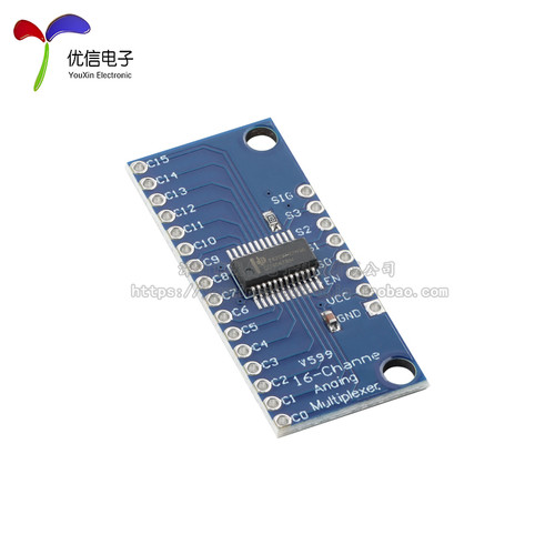 CD74HC4067模块高速CMOS逻辑16通道模拟 多路信号分离器 - 图1
