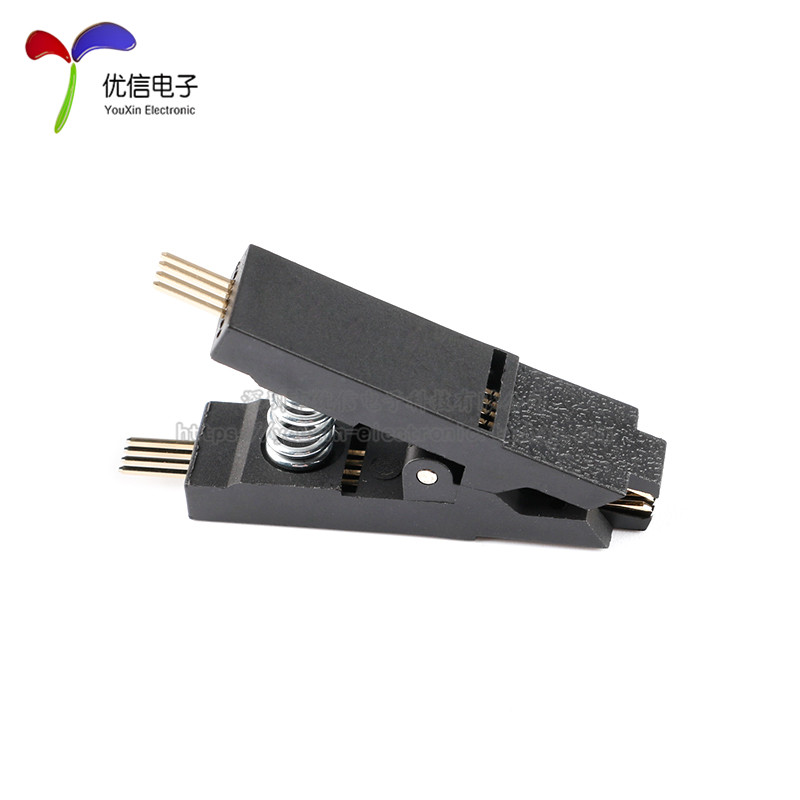 SOIC8 SOP8测试夹子 sop8免拆芯片测试烧录夹子 宽窄体通用 - 图1